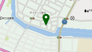 【予約制】akippa 東浜103-3駐車場の地図画像