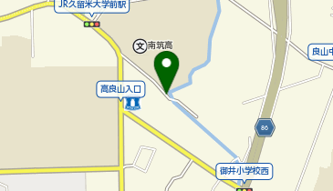 【予約制】akippa 御井町1629-5駐車場3??の地図画像