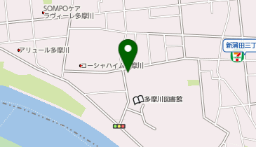 【予約制】akippa 多摩川2丁目24-68▽アキッパ駐車場の地図画像
