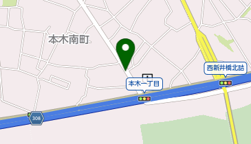 【予約制】akippa 本木1丁目24-20◯アキッパ駐車場の地図画像