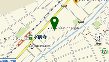 【予約制】akippa 水前寺駅近い民家P、水前寺3-6-12の地図画像