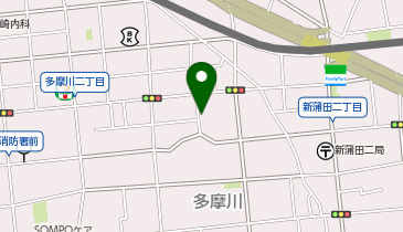 【予約制】akippa [f2070]多摩川2丁目1 個宅アキッパ駐車場の地図画像