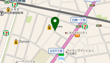 【予約制】akippa 白鳥1丁目10-27☆アキッパ駐車場の地図画像