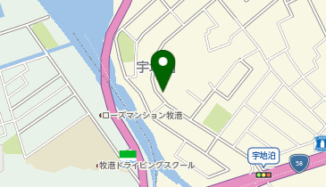 【予約制】akippa 宇地泊2-33-1駐車場の地図画像