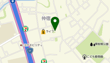 【予約制】akippa 仲宿29-5 アキッパ駐車場の地図画像
