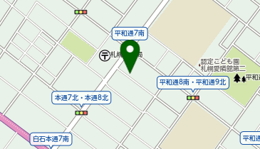 【予約制】akippa 平和通8丁目南駐車場の地図画像