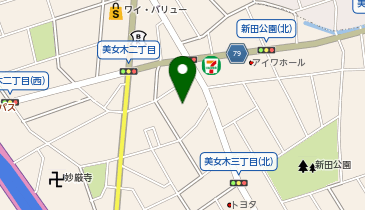 【予約制】akippa 美女木2丁目10-4駐車場の地図画像