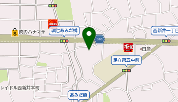 【予約制】akippa [18bae]西新井本町2丁目4◯アキッパ駐車場の地図画像