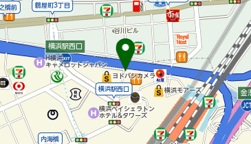 【予約制】akippa エキニア横浜駐車場【平面】【平日のみ:8:00-23:00】の地図画像