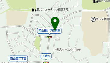 【予約制】akippa 南山田2丁目38-28 アキッパ駐車場の地図画像