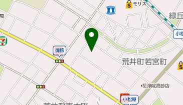 【予約制】akippa 若宮町24時間オープン駐車場の地図画像