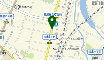 【予約制】akippa 【筥崎宮まで徒歩3分】馬出5丁目ローソン隣駐車場の地図画像