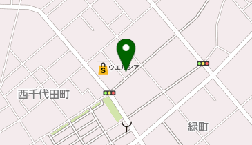 【予約制】akippa 西千代田町13-17 駐車場の地図画像