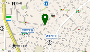 【予約制】akippa バイク専用 浅草5-14-1の地図画像