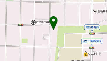 【予約制】akippa [be9f7]西新井4丁目36 個宅アキッパ駐車場の地図画像