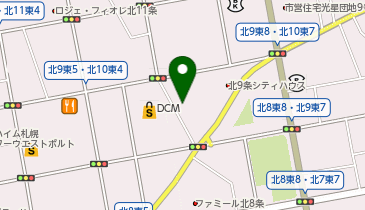 【予約制】akippa 北9条東6森田邸玄関前☆アキッパ駐車場の地図画像
