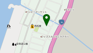 【予約制】akippa 北谷2丁目3-1駐車場の地図画像