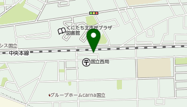 【予約制】akippa 国立市西1丁目 アキッパ駐車場の地図画像