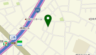 【予約制】akippa [f6186]上馬1丁目7 個宅アキッパ駐車場の地図画像
