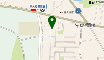 【予約制】akippa 上北台1丁目自宅駐車場の地図画像