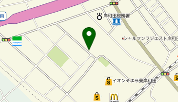 【予約制】akippa レオパレス東岸和田駐車場【22026】の地図画像