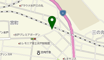 【予約制】akippa 水戸駅南口駐車場 P2 普通自動車/バイク/原付駐車場可の地図画像