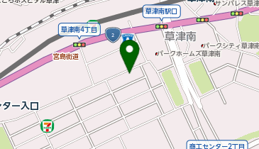 【予約制】akippa 草津新町2丁目 自宅駐車場の地図画像