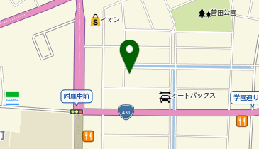 【予約制】akippa 学園2丁目 アキッパ駐車場の地図画像