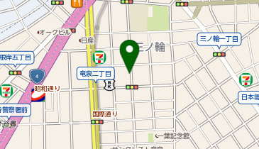 【予約制】akippa ロ-ソンH台東三ノ輪一丁目店付近駐車場の地図画像