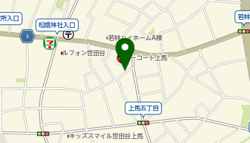 【予約制】akippa 【前向き駐車必須】フラットユタカ_上馬5丁目 アキッパ駐車場の地図画像