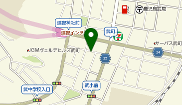 【予約制】akippa 武3丁目5-21月極駐車場の地図画像