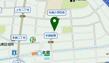 【予約制】akippa 本郷2丁目駐車場の地図画像