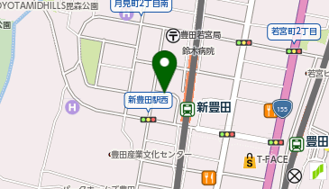 【予約制】akippa 新豊田駅西大型バス 予約駐車場の地図画像