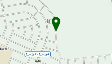 【予約制】akippa ★個人宅★虹ケ丘2駐車場の地図画像