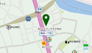 【予約制】akippa [2c6ee]神谷1丁目☆個宅アキッパ駐車場の地図画像