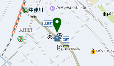 【予約制】akippa 中津川駅前第3駐車場の地図画像
