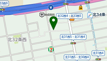 【予約制】akippa 北32条西5丁目3-13駐車場の地図画像
