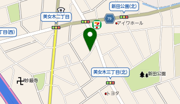 【予約制】akippa 美女木2-10-4駐車場の地図画像