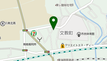 【予約制】akippa 三島市文教町駐車場の地図画像