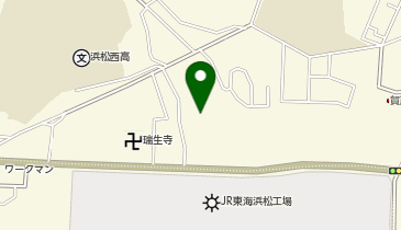 【予約制】akippa 【徒歩1分】浜松西高正門すぐ!西部中5分・新幹線工場近|東伊場(奥側)駐車場の地図画像