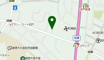 【予約制】akippa 千葉県松戸市岩瀬116-22駐車場の地図画像