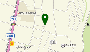 【予約制】akippa 光山1丁目駐車場〈旧おかバル駐車場〉の地図画像