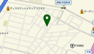 【予約制】akippa 千早1丁目36-2駐車場の地図画像