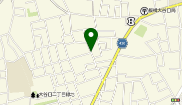 【予約制】akippa 大谷口2丁目13-9☆アキッパ駐車場の地図画像