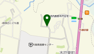 【予約制】akippa 河内長野木戸団地駐車場(20号棟付近)の地図画像