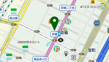 【予約制】akippa 第一生命京橋キノテラス駐車場【ご利用時間:平日7:00-22:00】【機械式・高さ155cm以下】の地図画像