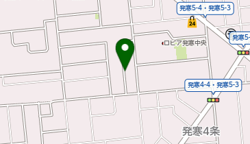 【予約制】akippa 西区発寒5条5丁目駐車場の地図画像