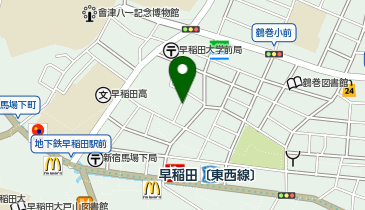 【予約制】akippa 早稲田鶴巻町530◎アキッパ駐車場の地図画像