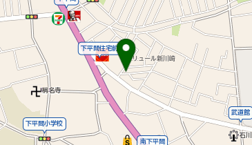 【予約制】akippa 幸区下平間250-20▽アキッパ駐車場の地図画像