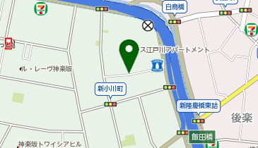 【予約制】akippa [1b385]新小川町6◎個宅アキッパ駐車場の地図画像